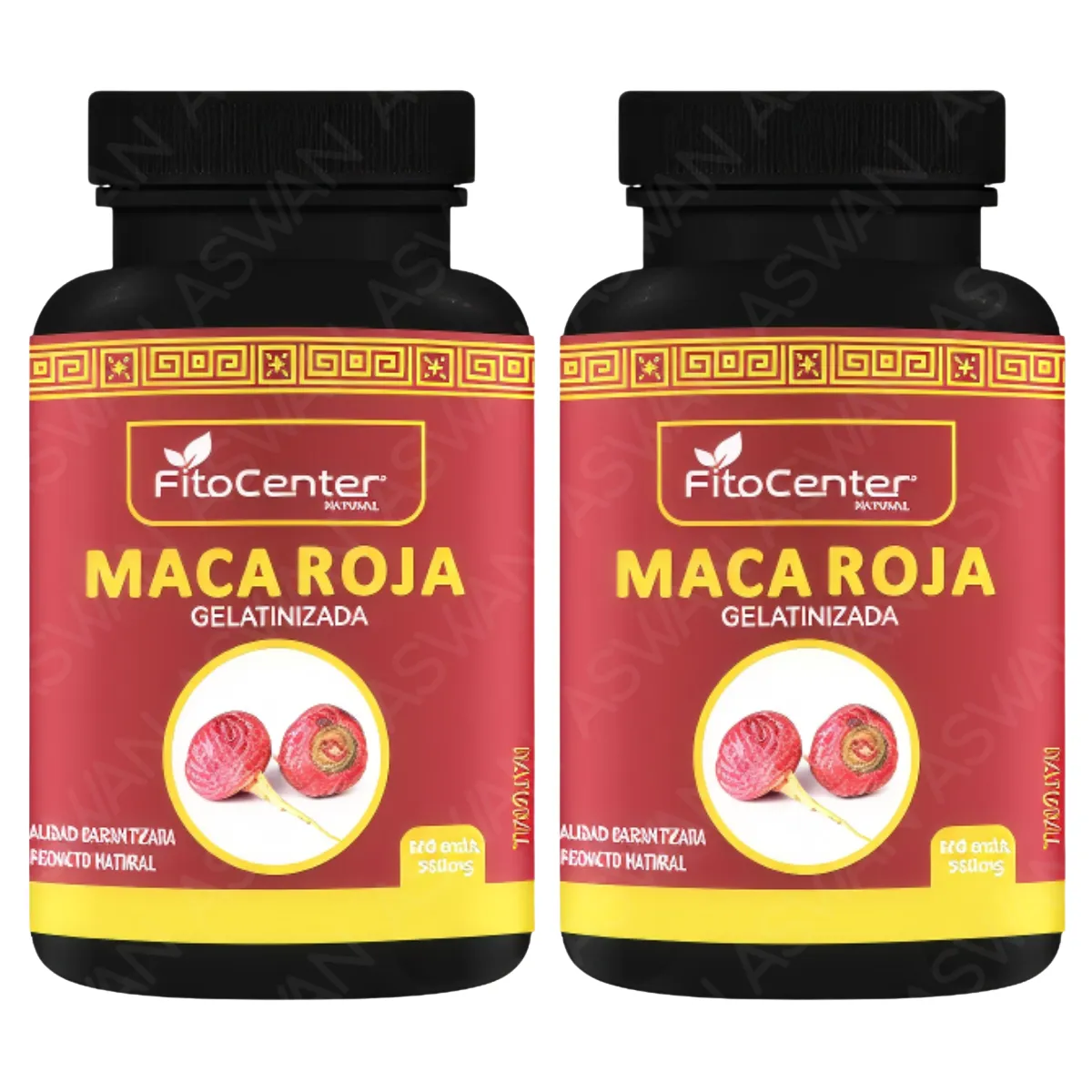 GENERICO - Pack de 2 Maca Roja Gelatinizada  500mg  100 unidades