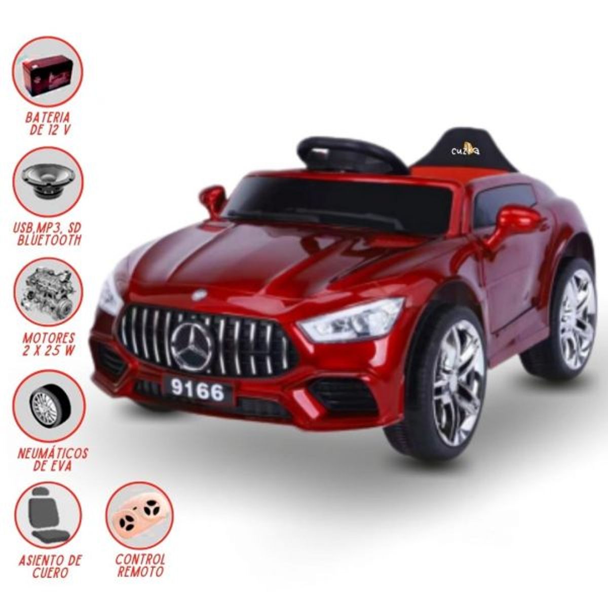 MERCEDES BENZ - Carro a Batería Para Niños »GENESIS» Red