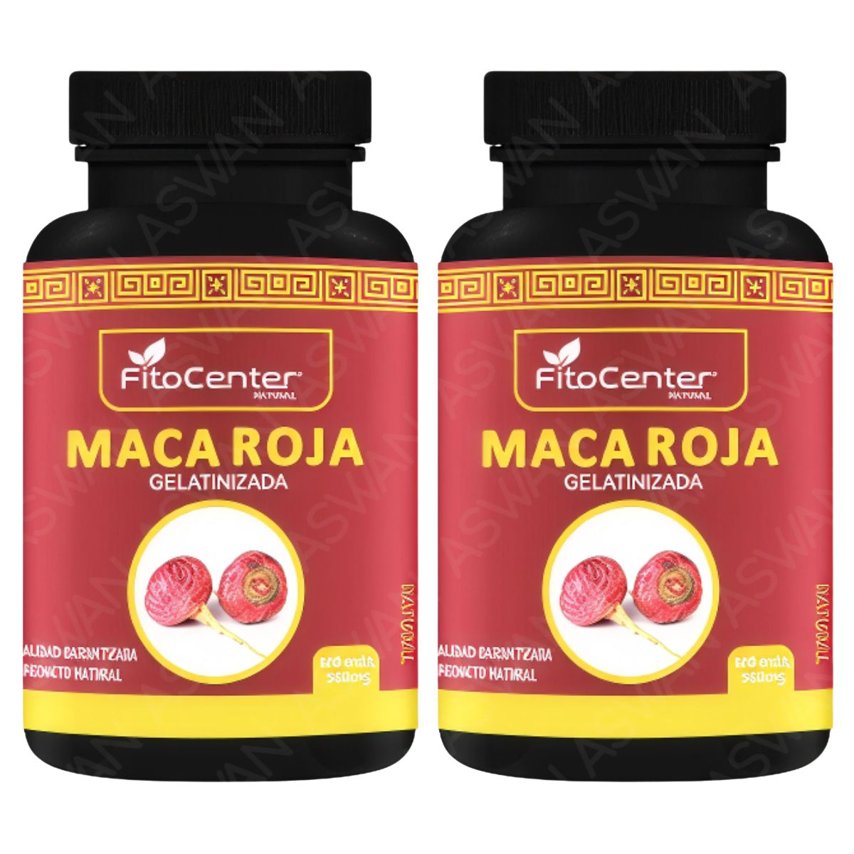 GENERICO - Pack de 2 Maca Roja Gelatinizada  500mg  100 unidades