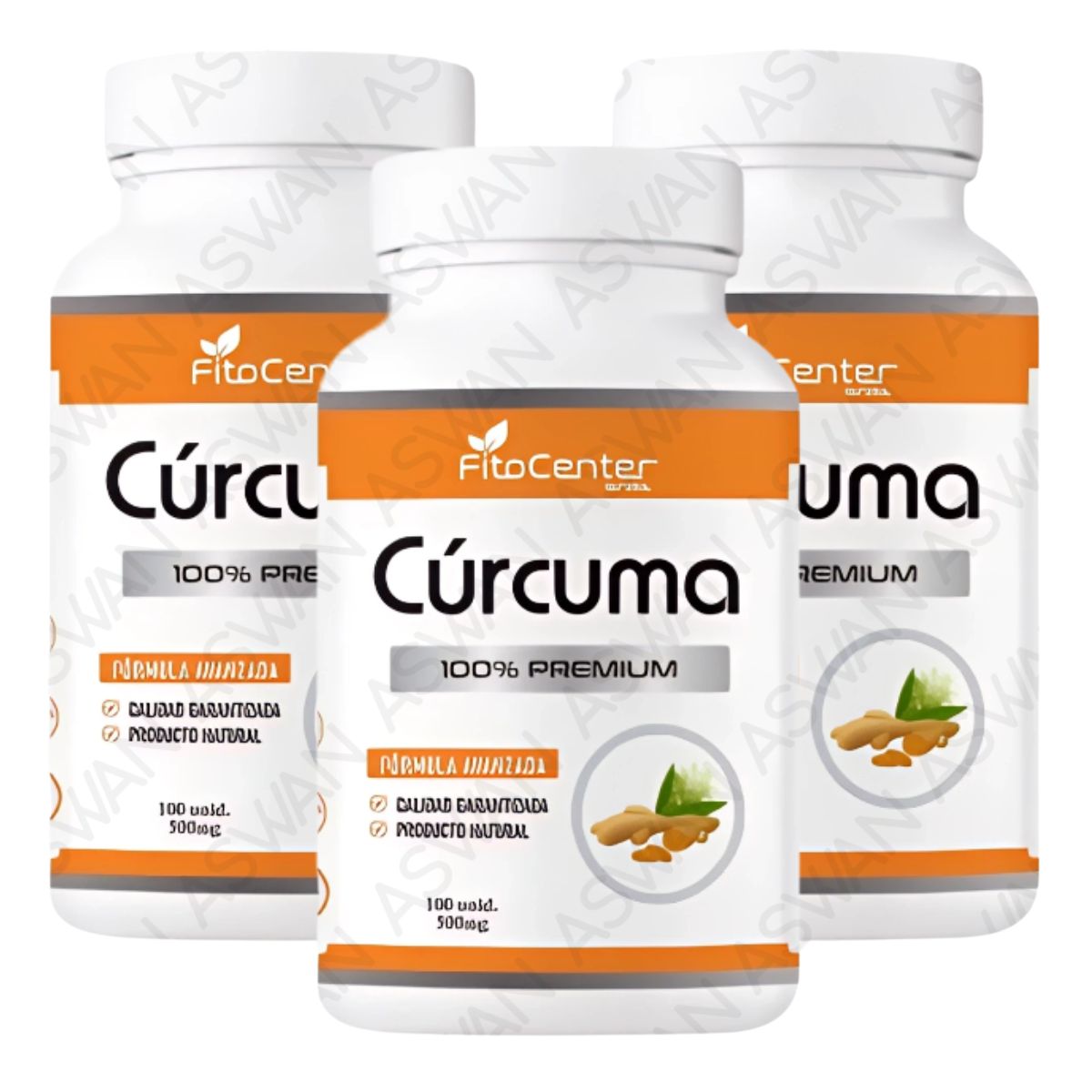 GENERICO - Pack de 3 Cúrcuma Formula Avanzada  100 unidades  500mg
