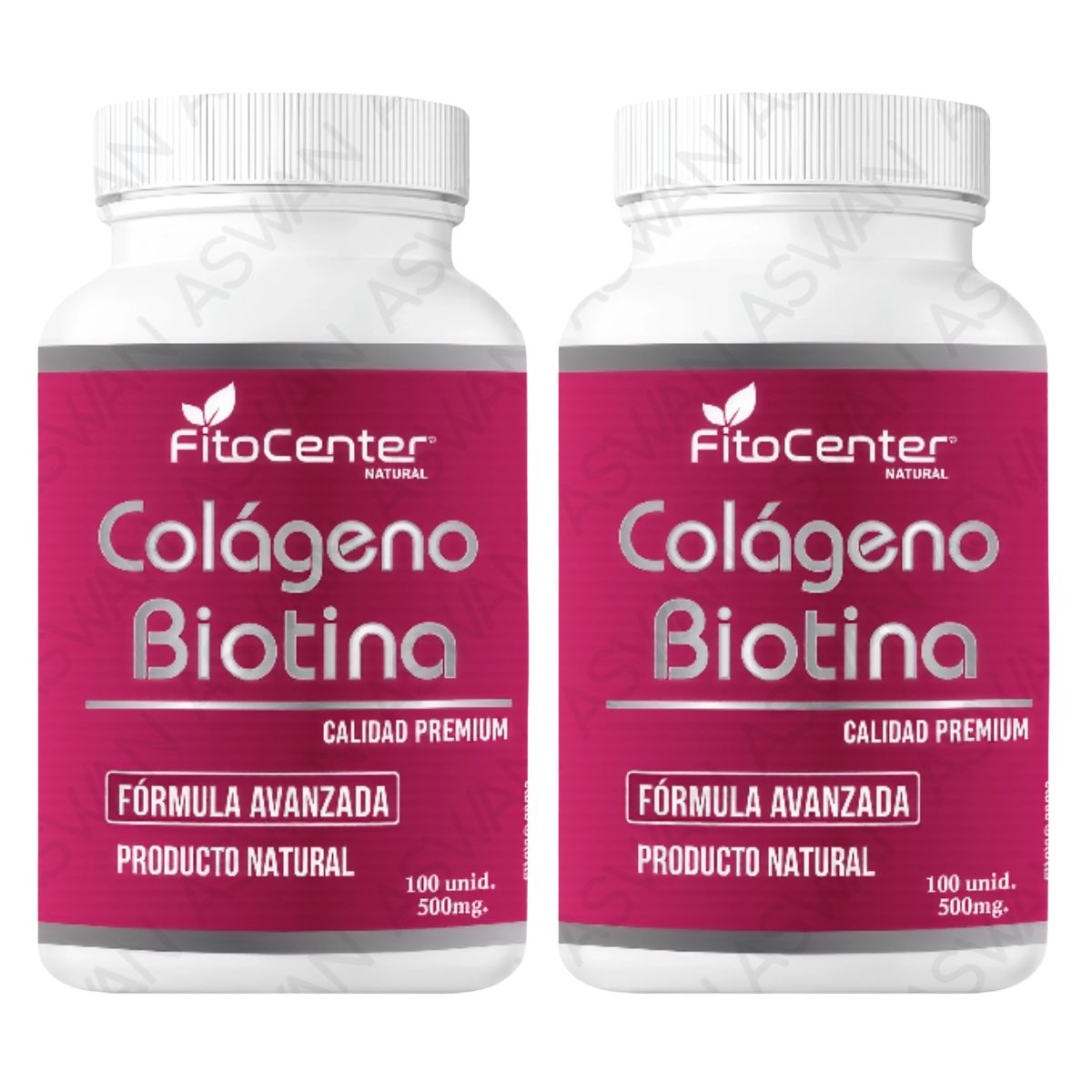 GENERICO - Pack de 2 Colágeno Biotina Formula Avanzada  100 unidades  500mg