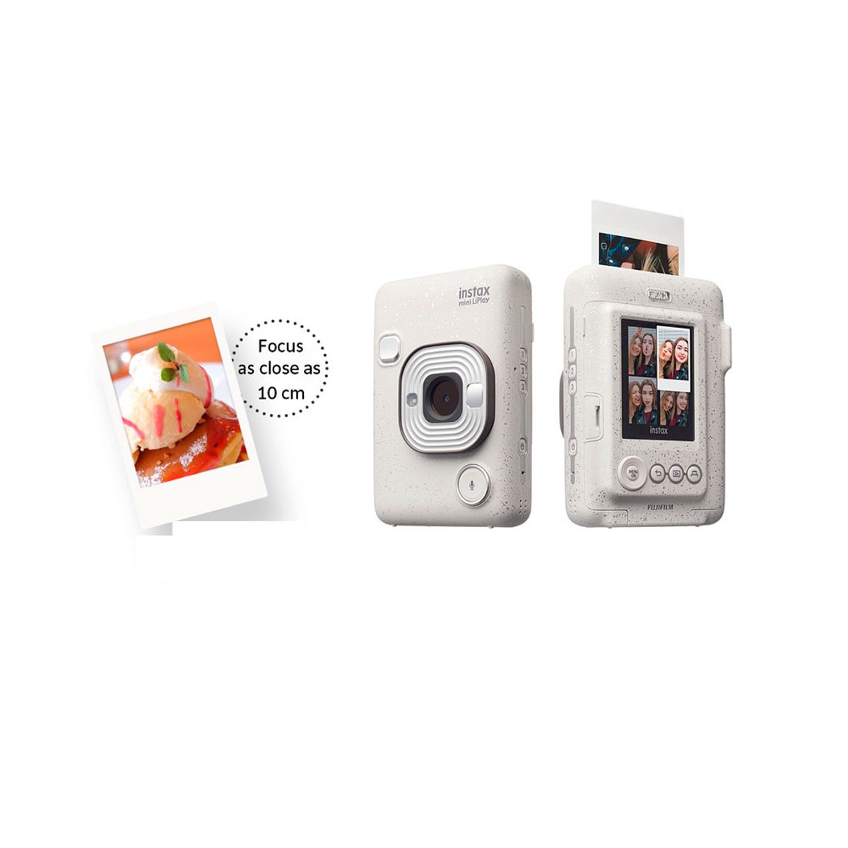 FUJIFILM - Camara Fujifilm Instax Mini LiPlay white+ Pelicula x20