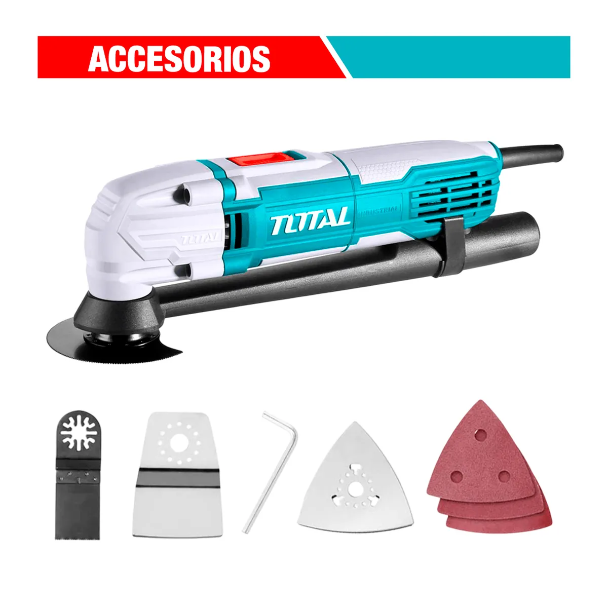 TOTAL TOOLS - Ruteadora Palma 500w 14 + Herramienta Multifuncional 300w