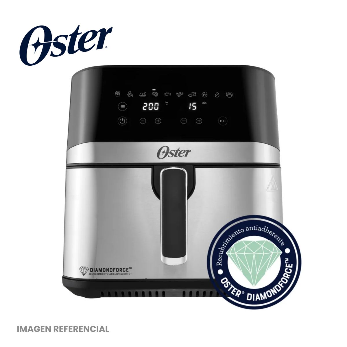 OSTER - Freidora de Aire Digital 7.5 Lts Oster CKSTAF75DSSDF