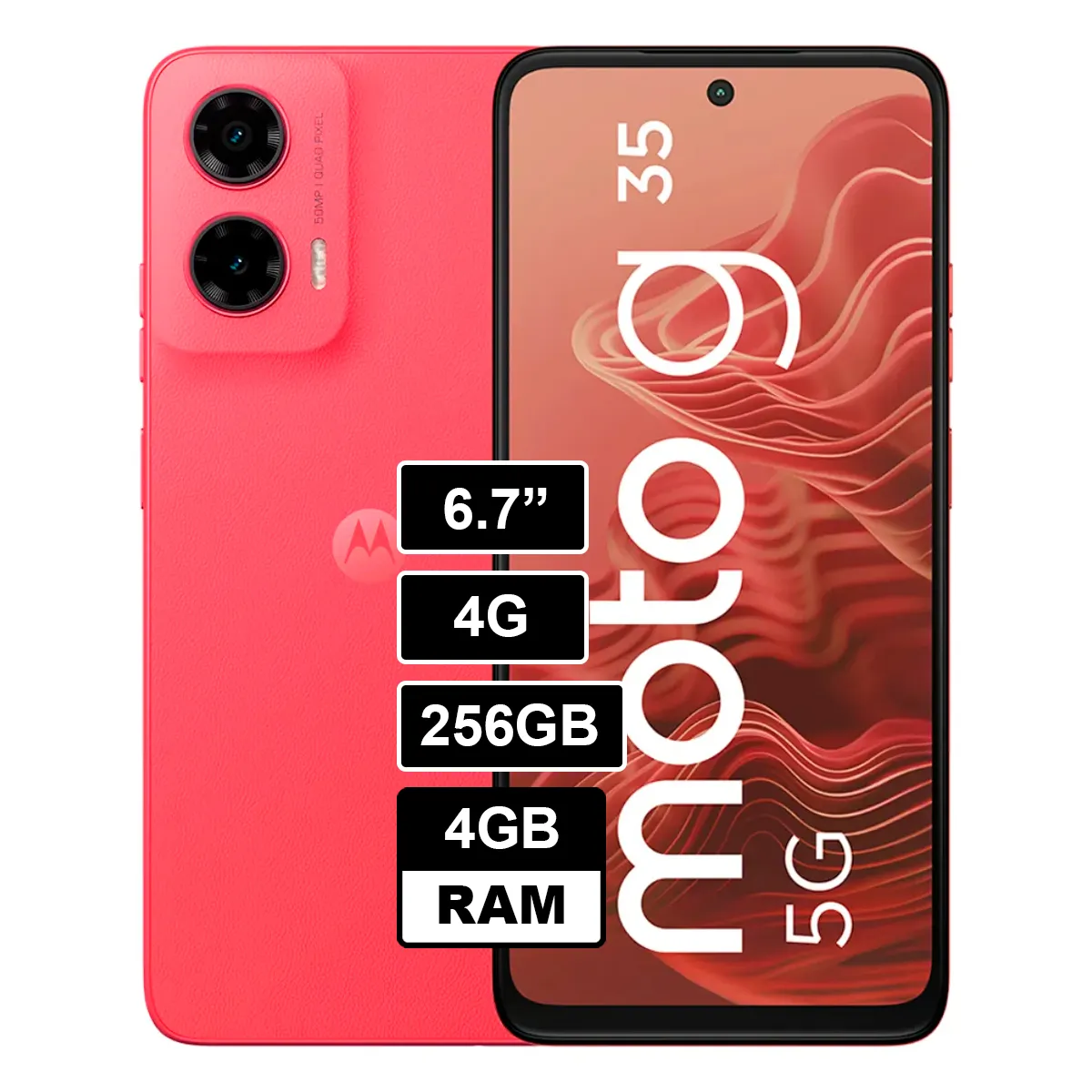MOTOROLA - Celular Moto G35 4GB 256GB RAM Naranja