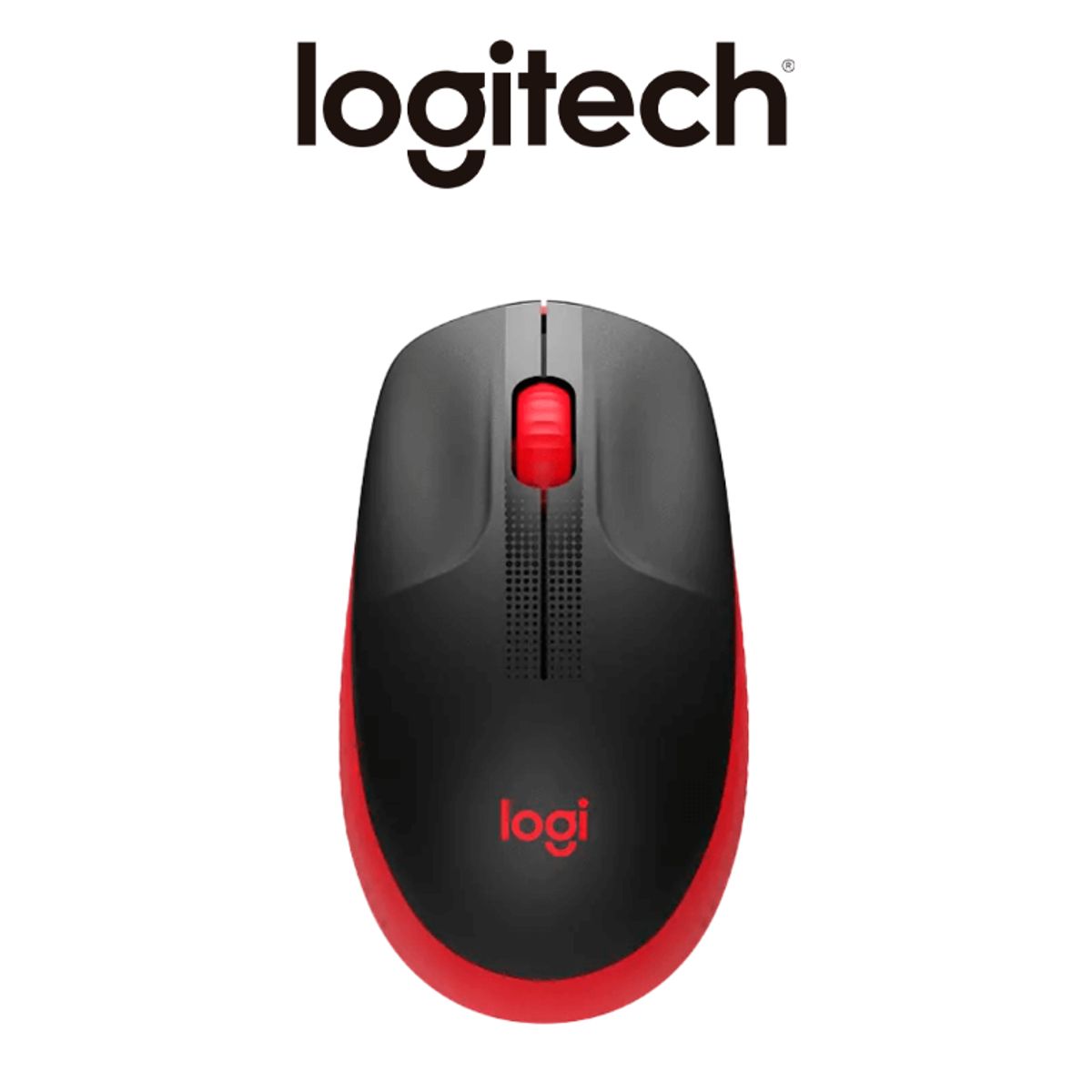 LOGITECH - Mouse Inalámbrico LOGITECH M190 FULL-SIZE RED