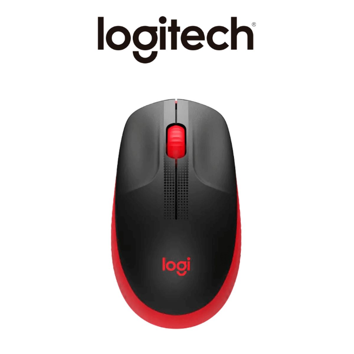 LOGITECH - Mouse Inalámbrico LOGITECH M190 FULL-SIZE RED