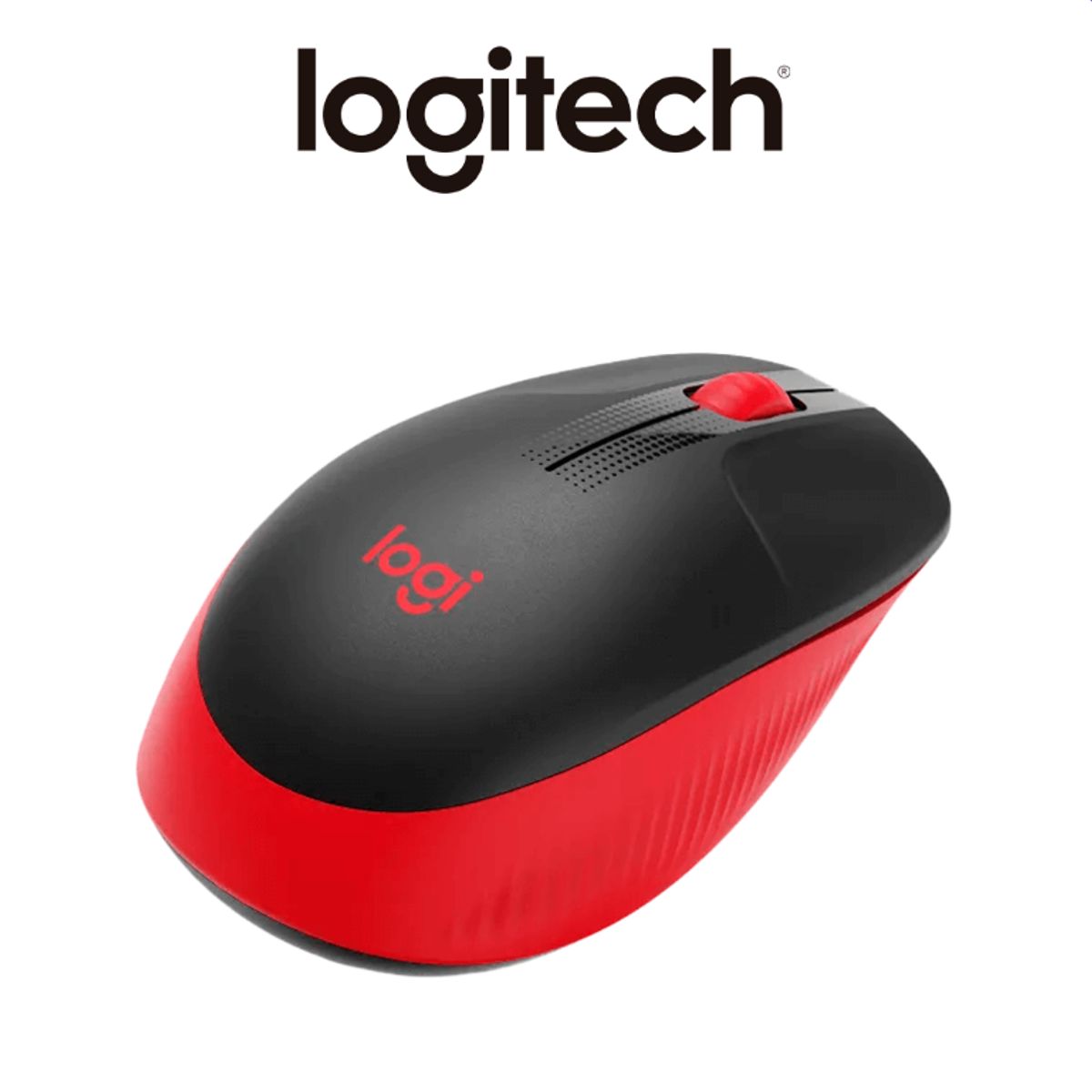LOGITECH - Mouse Inalámbrico LOGITECH M190 FULL-SIZE RED