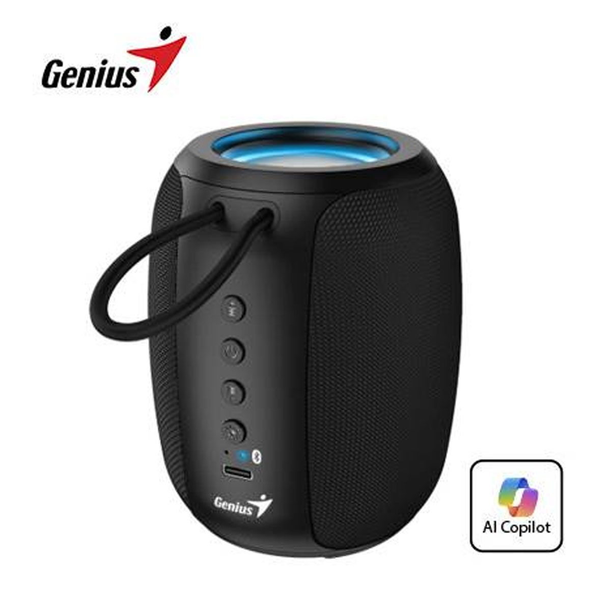 GENIUS - PARLANTE GENIUS SP-915BT BLUETOOTH 5W 6H NEGRO
