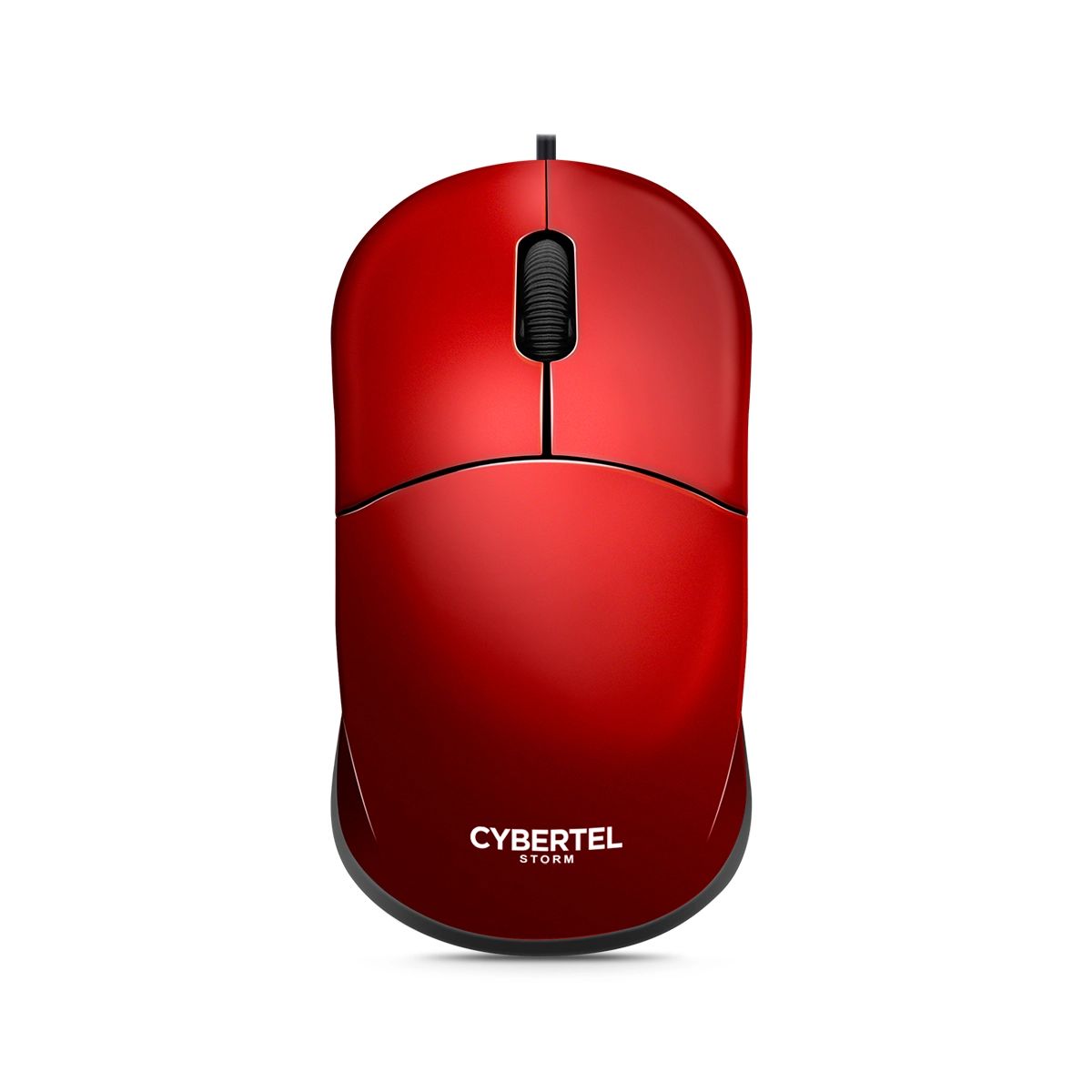 CYBERTEL - Mouse Oficina Alambrico Rojo Cybertel StormX CYB M103X