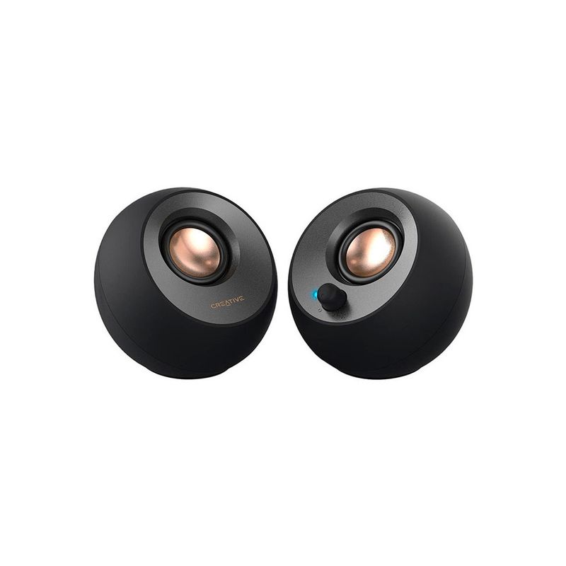 CREATIVE - PARLANTE CREATIVE PEBBLE 2.0 4.4W 3.5MM USB-POWER NEGRO