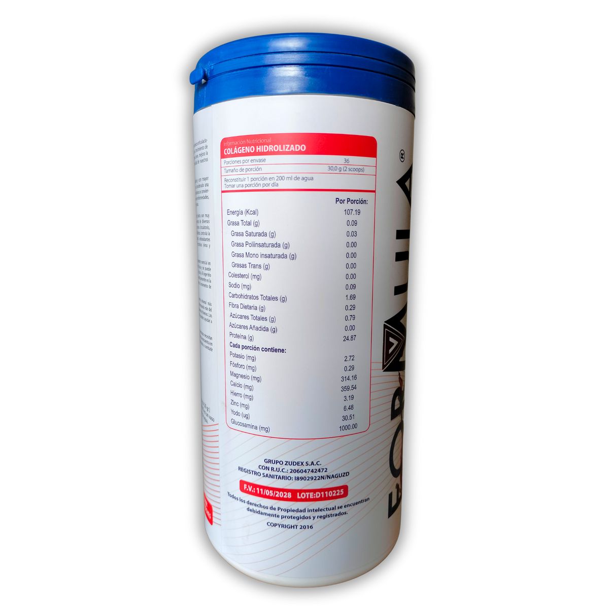 GENERICO - COLÁGENO HIDROLIZADO RESVERATROL Q10 ANTIEDAD 1.1 KILO FORMULA V