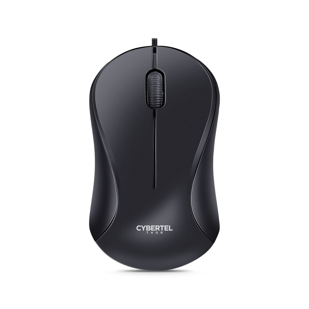 CYBERTEL - Mouse Oficina Alambrico 1000DPI Negro Cybertel Thor CYB M100K