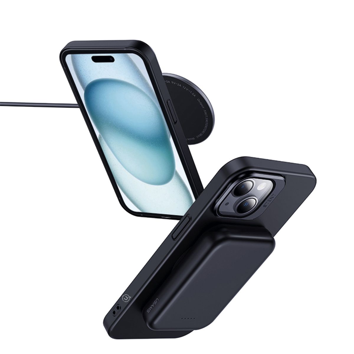 USAMS - Case Magsafe para iPhone 15 Plus 6.7" Acero