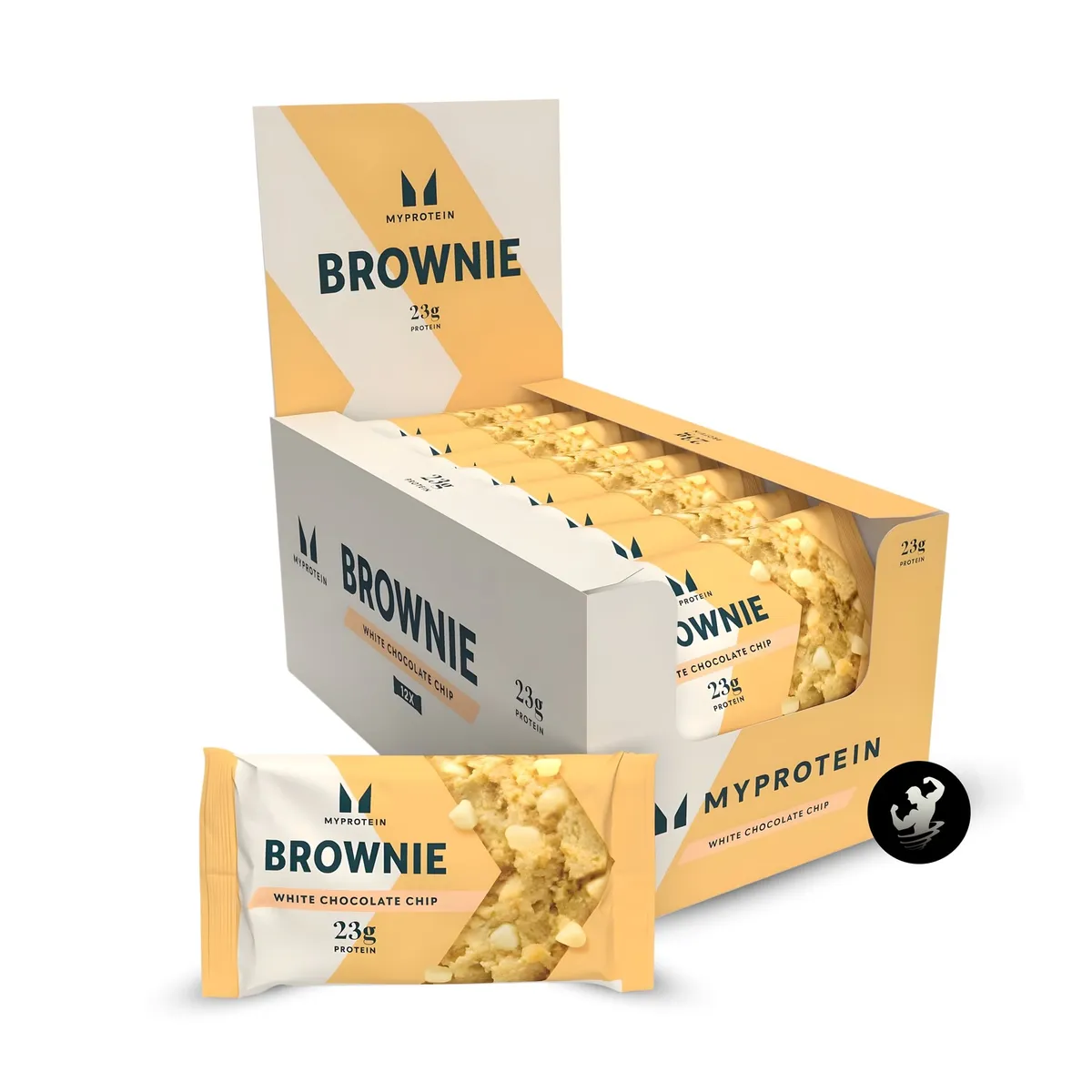 MYPROTEIN - MYPROTEIN Protein Brownie - White Chocolate Chip - caja x 12