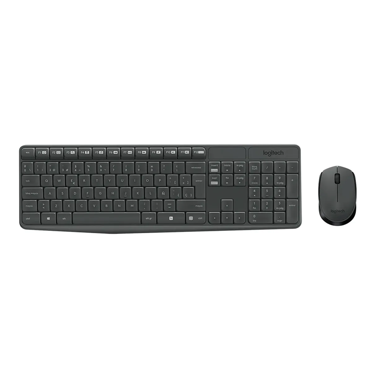 LOGITECH - Kit Teclado Mouse Inalámbrico Logitech MK235 Multimedia USB