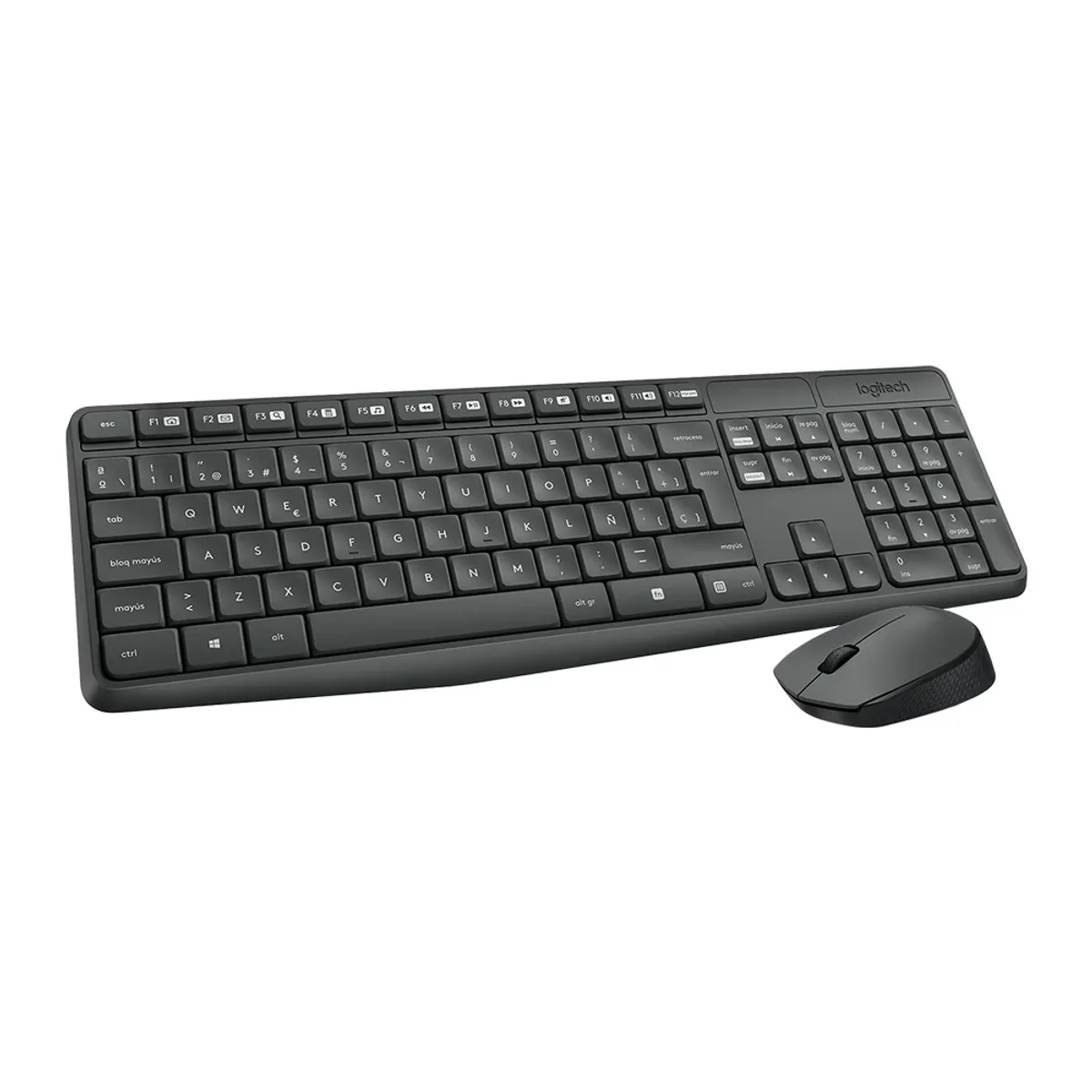 LOGITECH - Kit Teclado Mouse Inalámbrico Logitech MK235 Multimedia USB