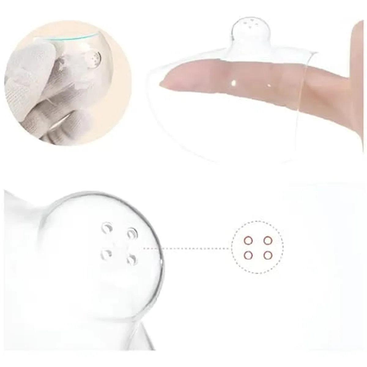 GENERICO -  Protector Pezon Mama Pezonera Lactancia Pecho Mordida Bebe