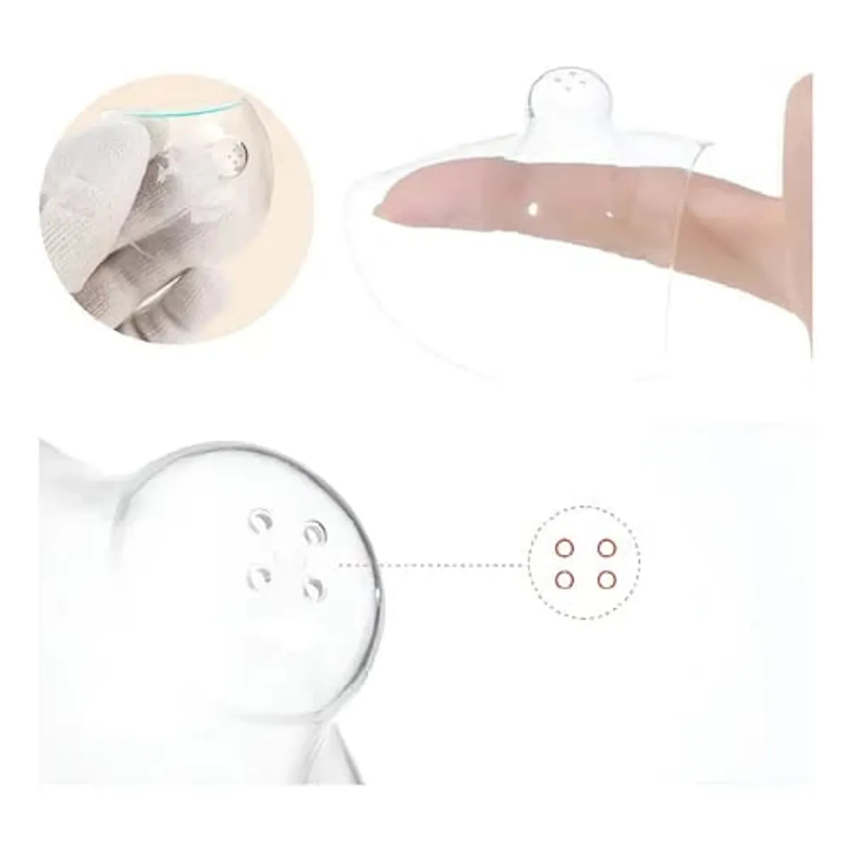 GENERICO -  Protector Pezon Mama Pezonera Lactancia Pecho Mordida Bebe