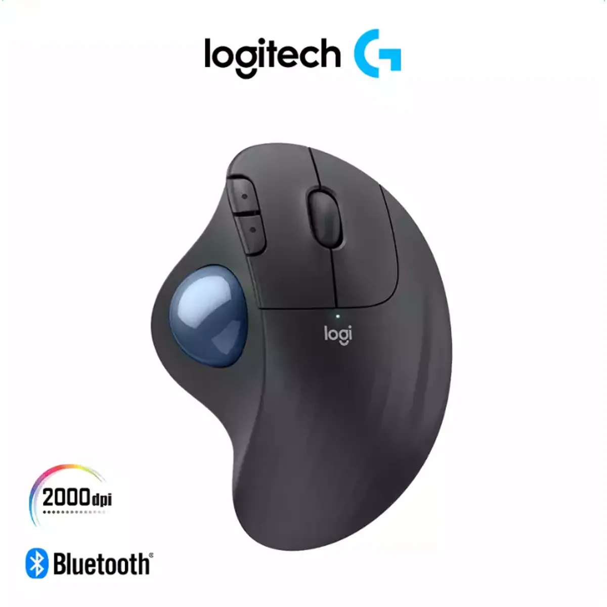 LOGITECH - Mouse Bluetooth LOGITECH ERGO M575S TRACKBALL SILENT BLACK