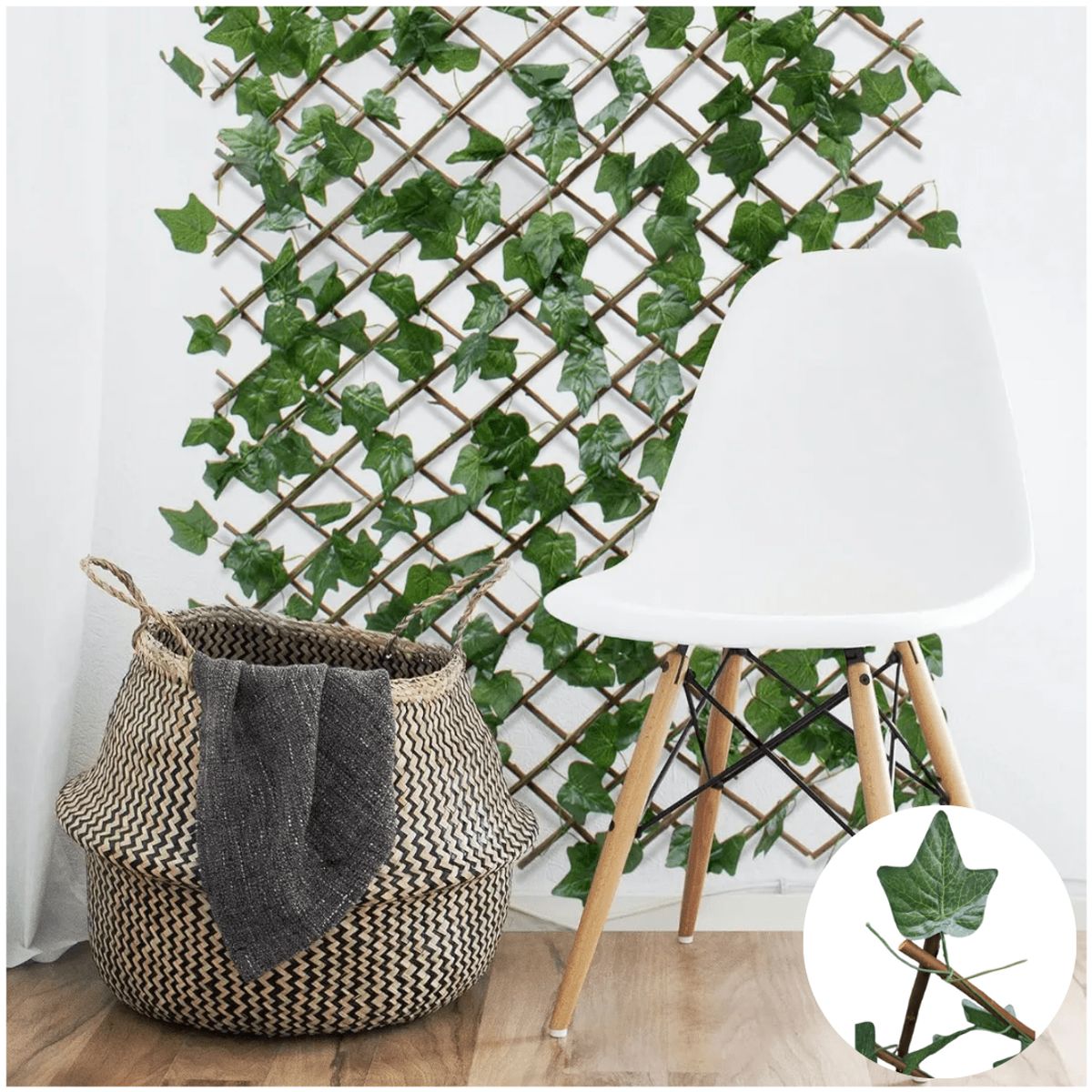 GENERICO - Malla Cerca Extensible de Jardín Valla Artificial Deco 100 x 150