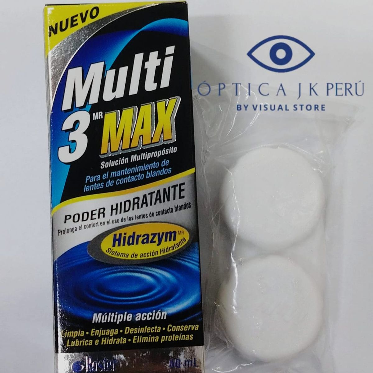 JK - Liquido Para Lente De Contacto Multi-3 Max 60 ml
