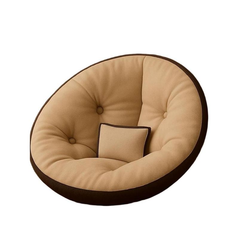 GENERICO - Futon Tipo Gota Estilo Japones Marrón