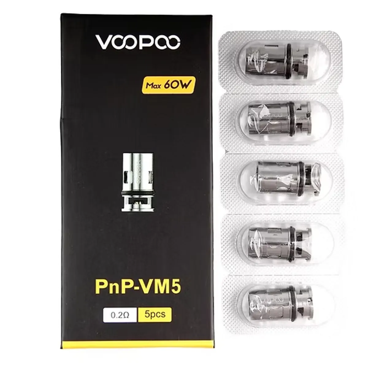 VOOPOO - Resistencia Voopoo PnP-VM5 de 0.20 ohm - Caja por 5 unidades