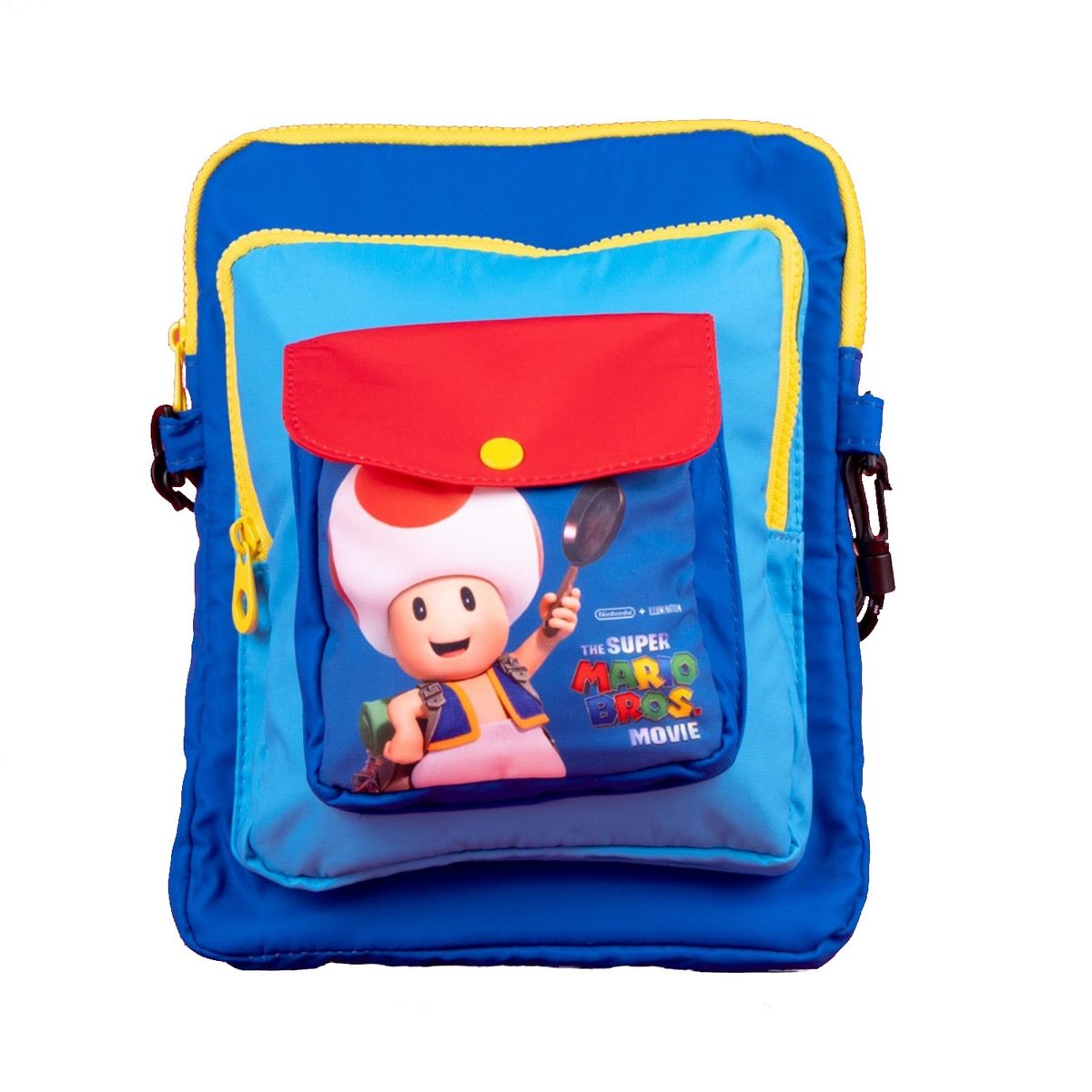 MINISO - BOLSO CROSSBODY CUADRADO COLECCIÓN MARIO BROS AZUL