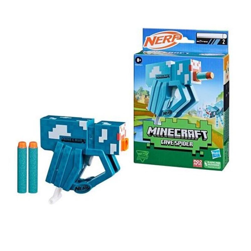 HASBRO - LANZADOR NERF MINECRAFT CAVE SPIDER