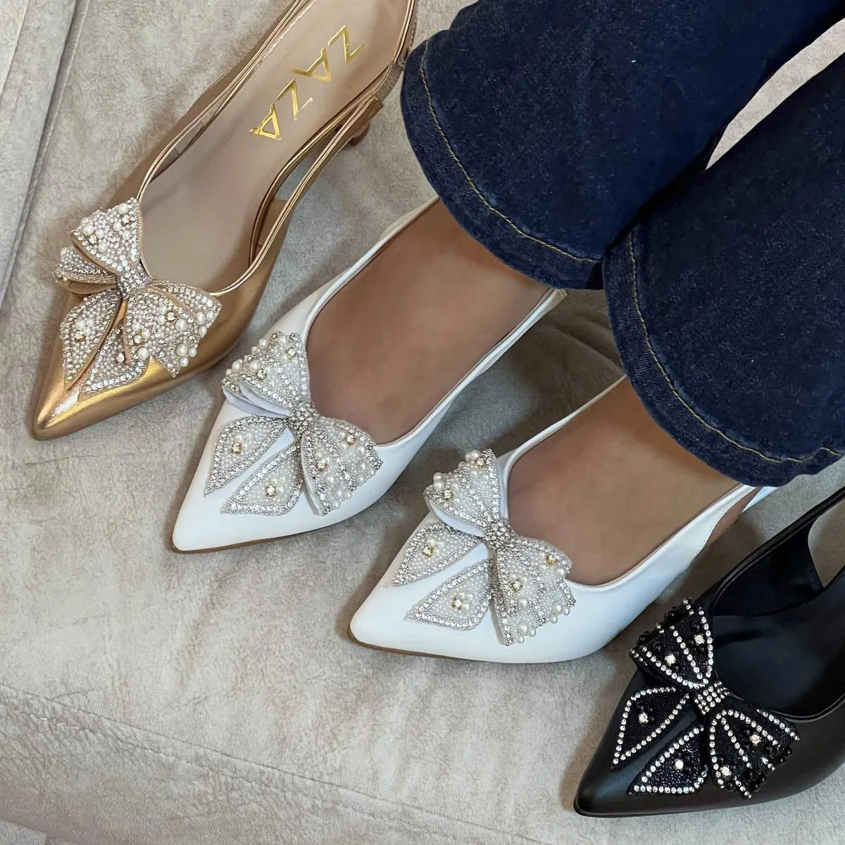 GENERICO - TACONES FIESTA MARIA BLANCO PARA MUJER