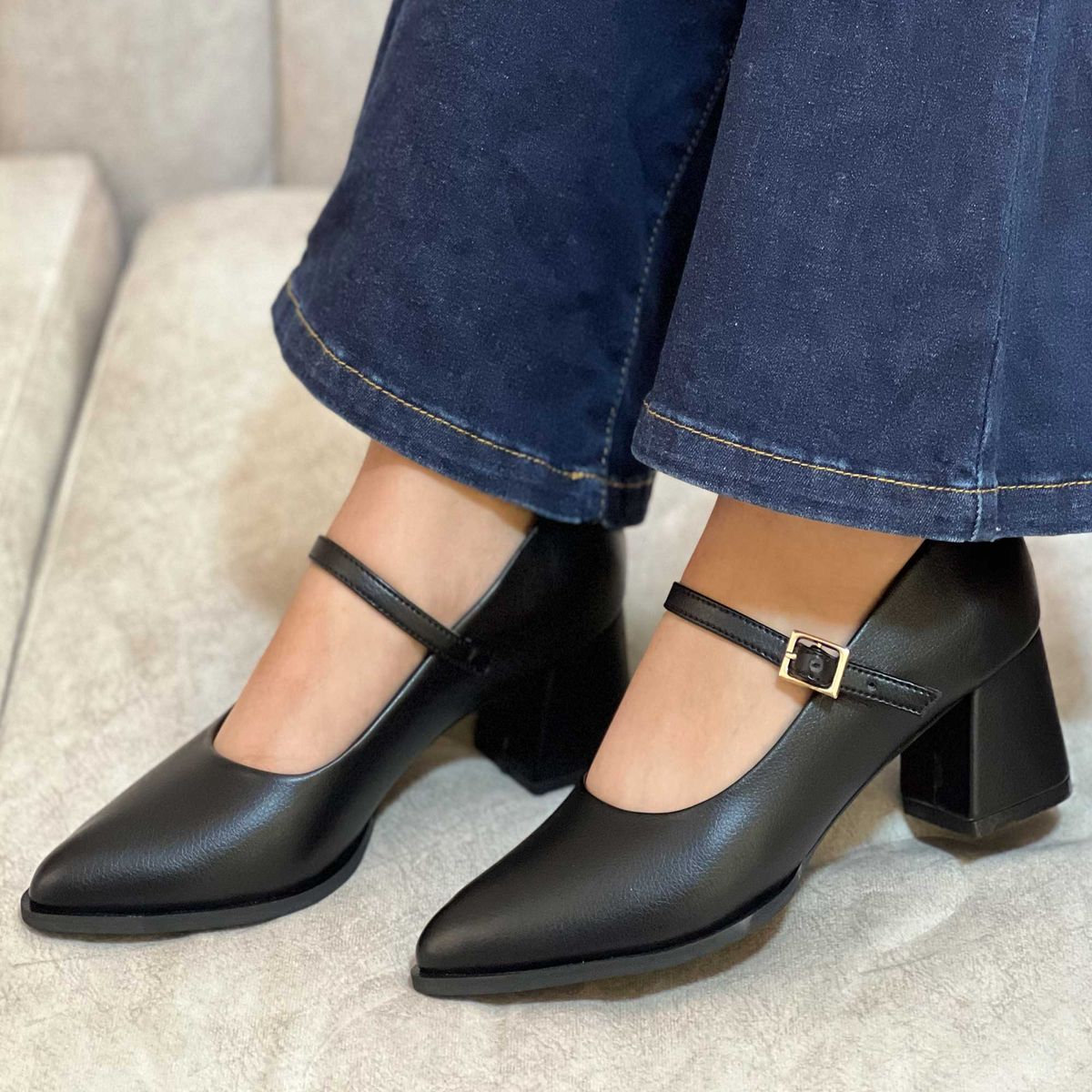 GENERICO - TACONES DE VESTIR ROSI NEGRO PARA MUJER