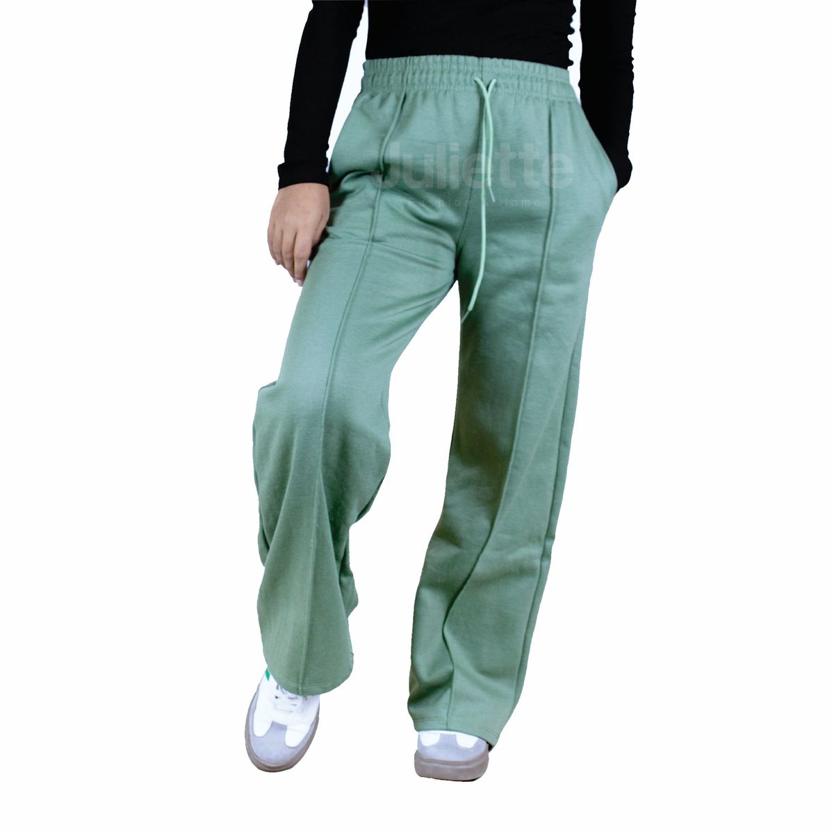 GENERICO - JOGGER PALAZO PANTALON DE FRANELA DAMA