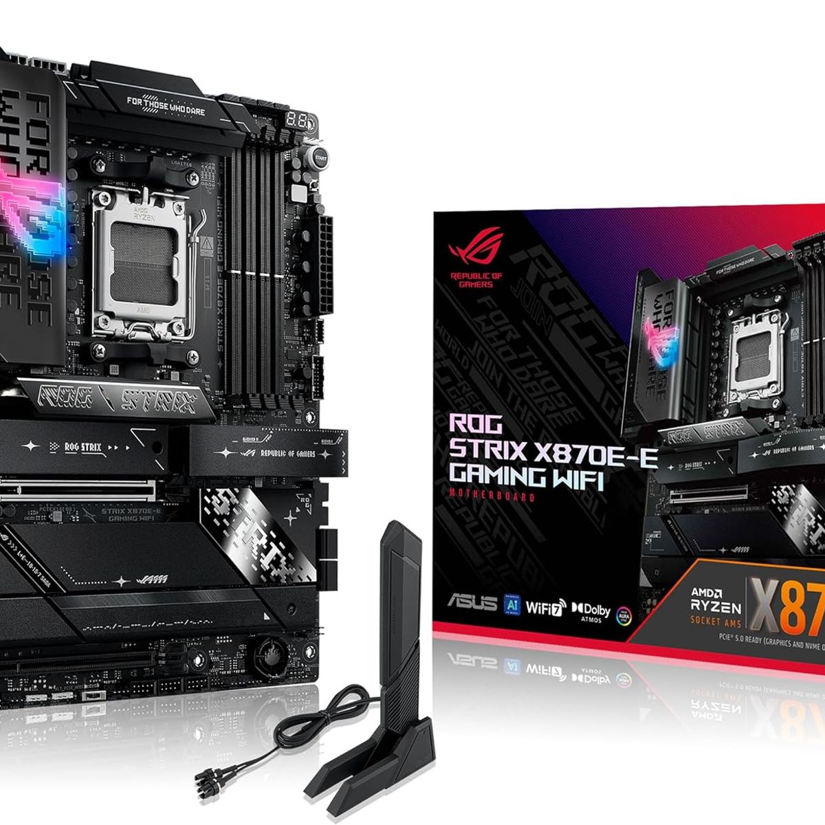 ASUS - Motherboard ASUS ROG STRIX X870E-E GAMING WIFI AMD X870E AM5 ATX