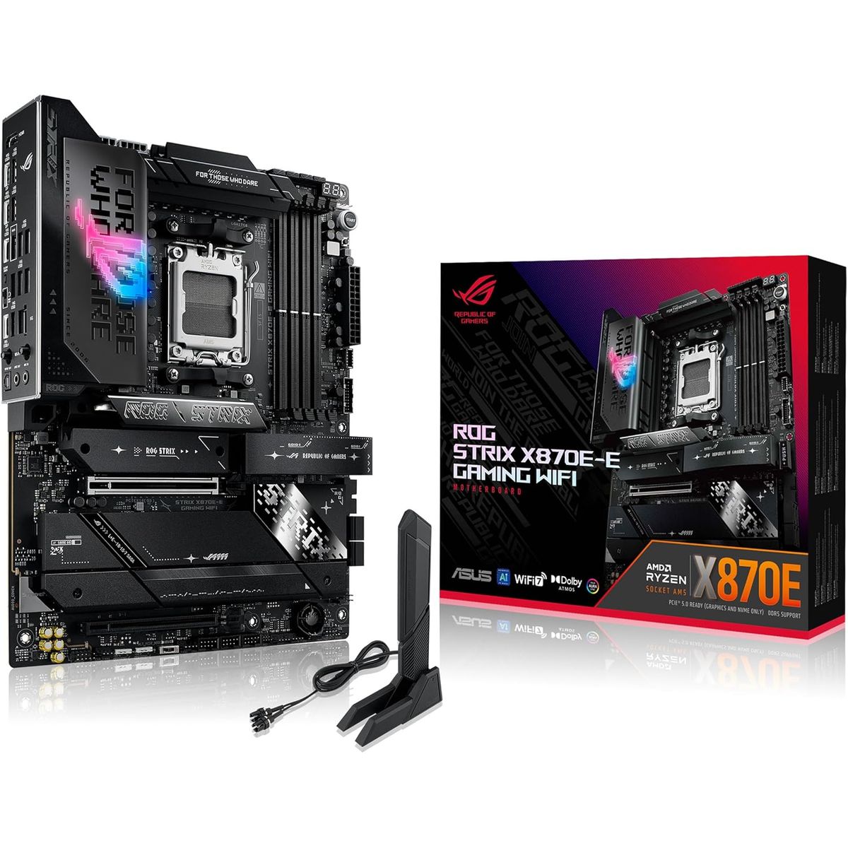 ASUS - Motherboard ASUS ROG STRIX X870E-E GAMING WIFI AMD X870E AM5 ATX