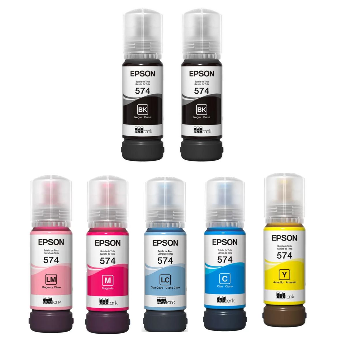 EPSON - Botella de Tinta Epson T574520-AL Color Cian Claro