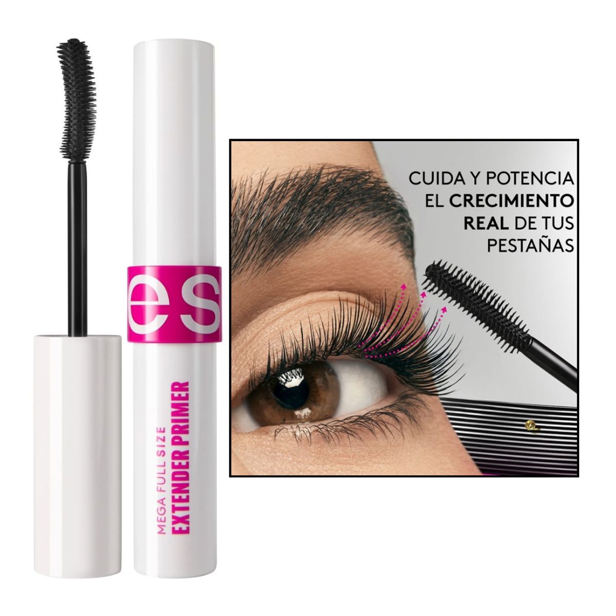 ESIKA - Rímel Máscara pestañas EXTENDER PRIMER MEGA FULL SIZE negro