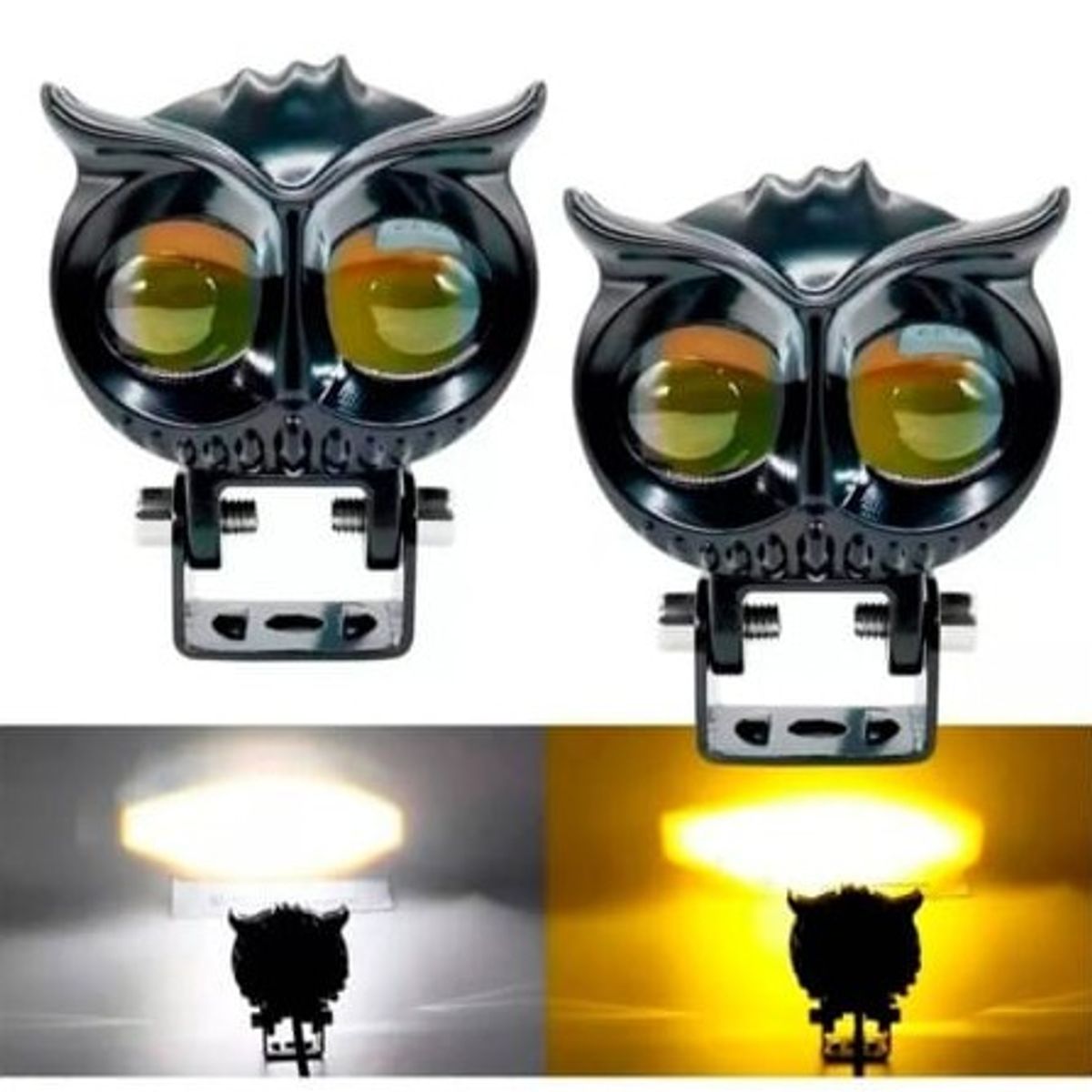GENERICO - PAR LUCES LED BUHO PARA FAROS MOTOS Y VEHICULO ELECTRICO