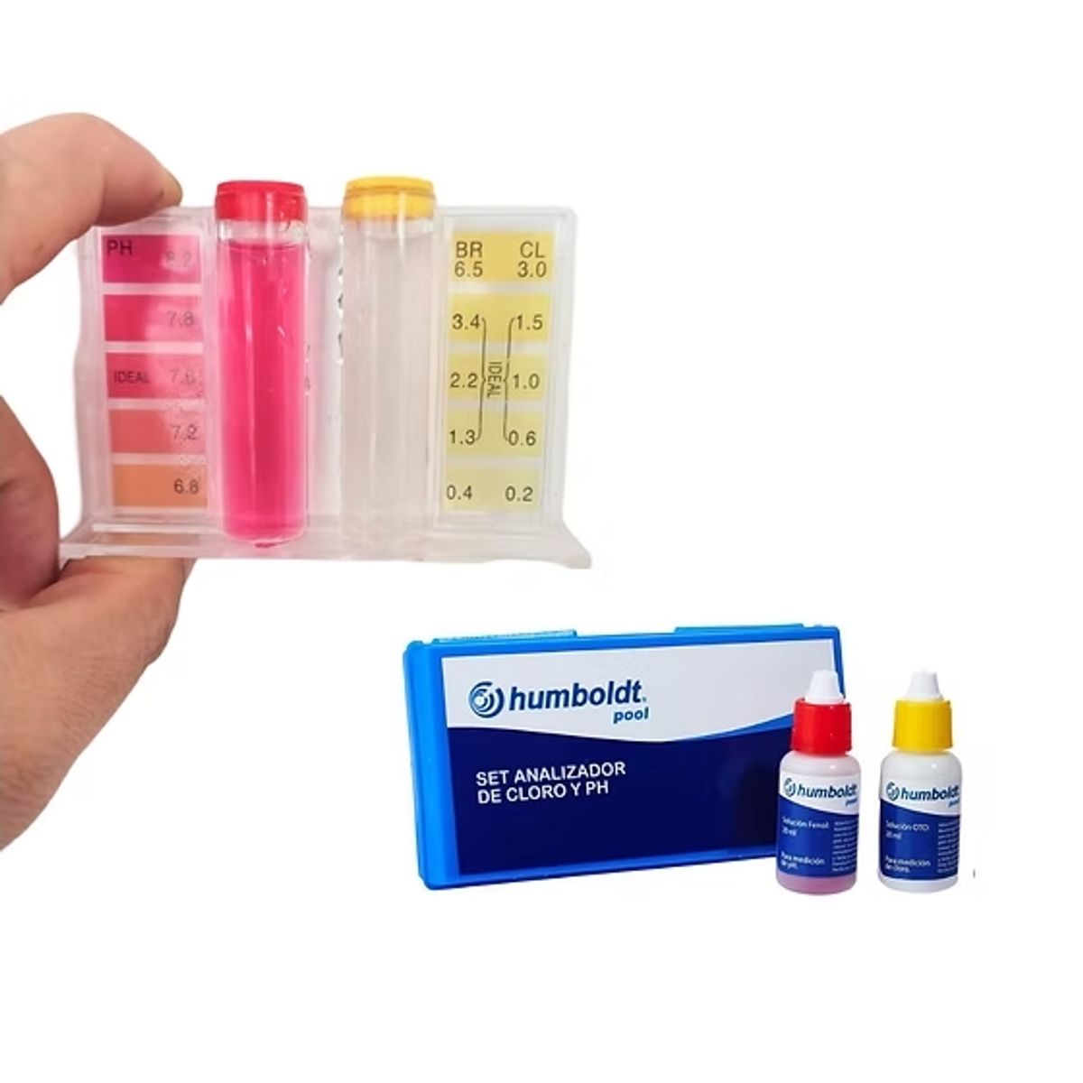 GENERICO - Comparador Visual Kit De Cloro Libre pH MARCA HUMBOLDT