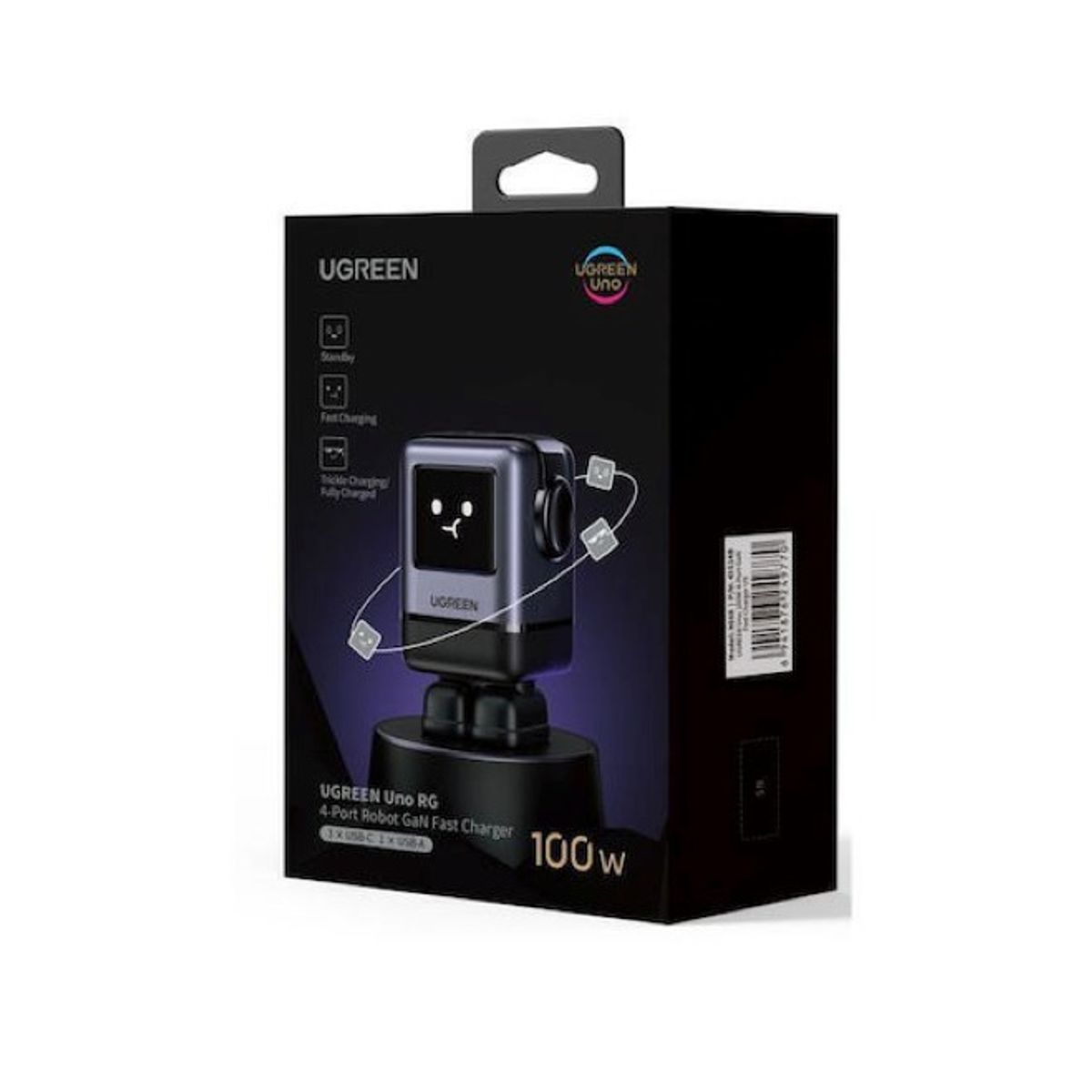 UGREEN - Cargador Robot 100W Original Ugreen de 4 entradas