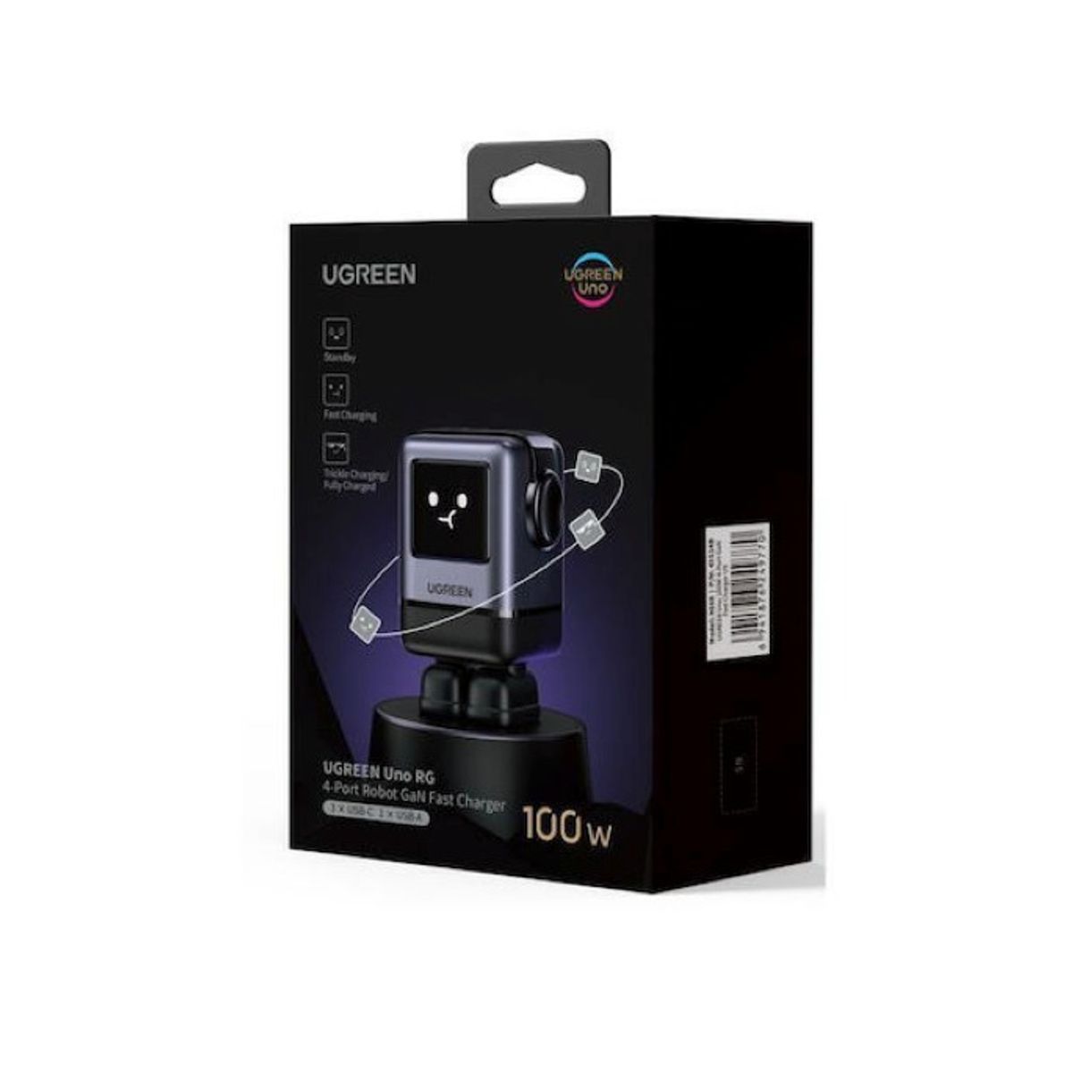 UGREEN - Cargador Robot 100W Original Ugreen de 4 entradas