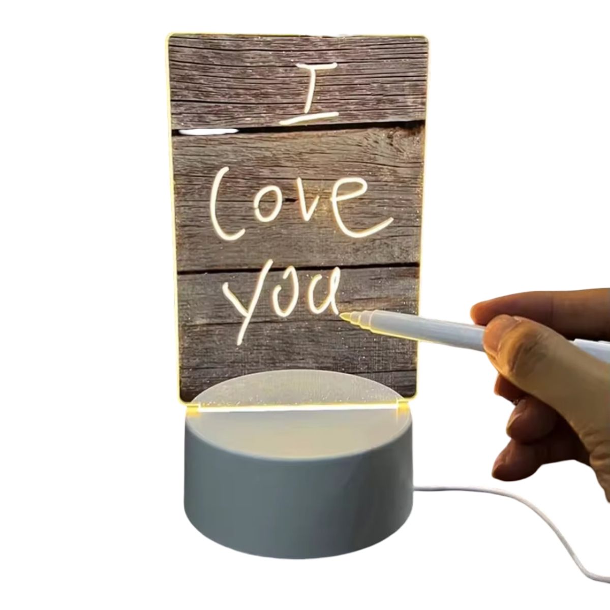 MEGAOFFICE - Lampara De Escritorio Led Con Marcador Y Conexion Usb