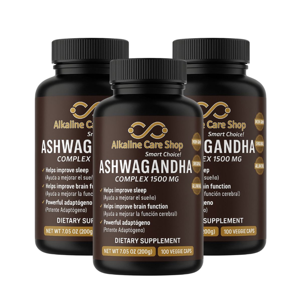 ALKALINE CARE - Ashwagandha (1500mg) 300 cápsulas