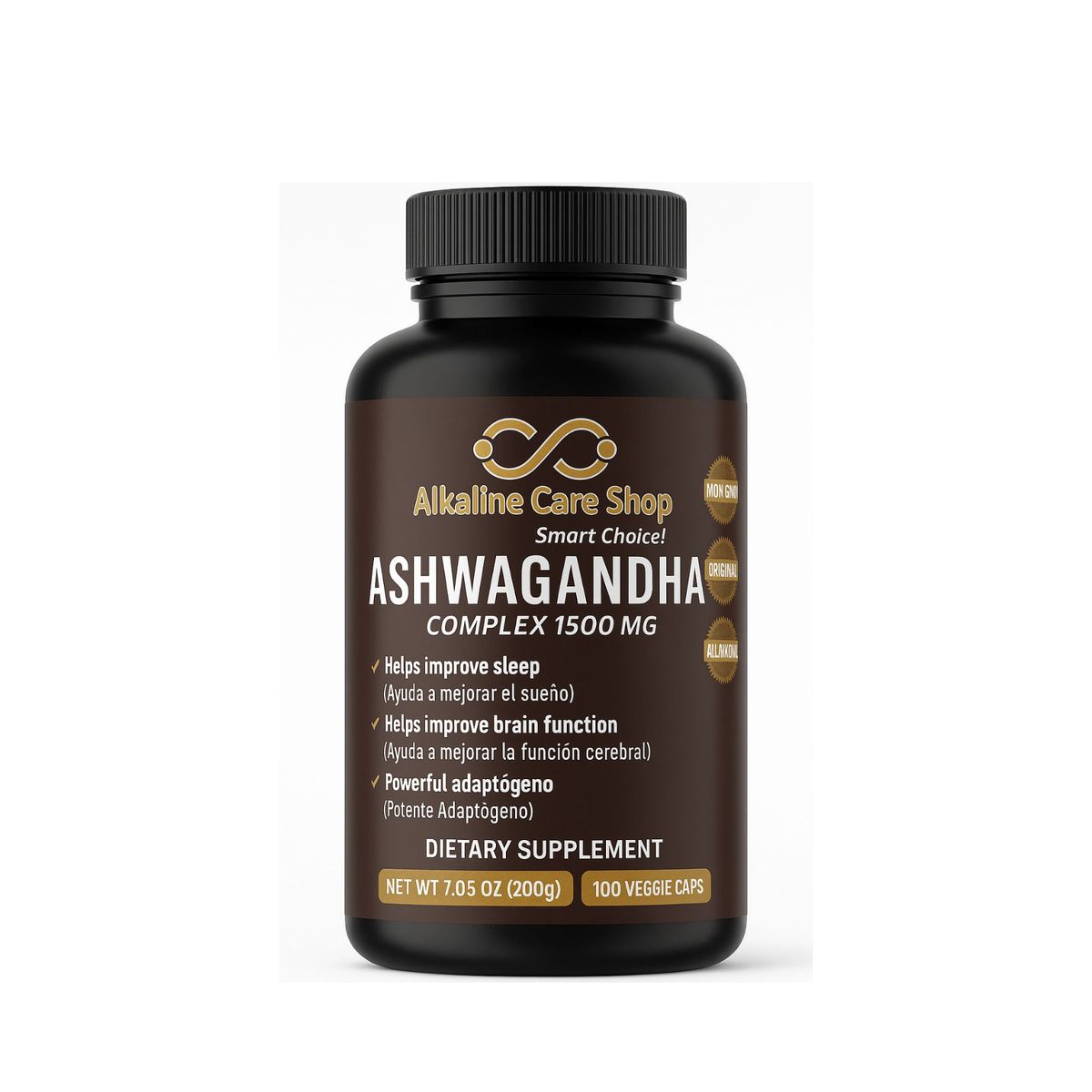 ALKALINE CARE - Ashwagandha (1500mg) 300 cápsulas