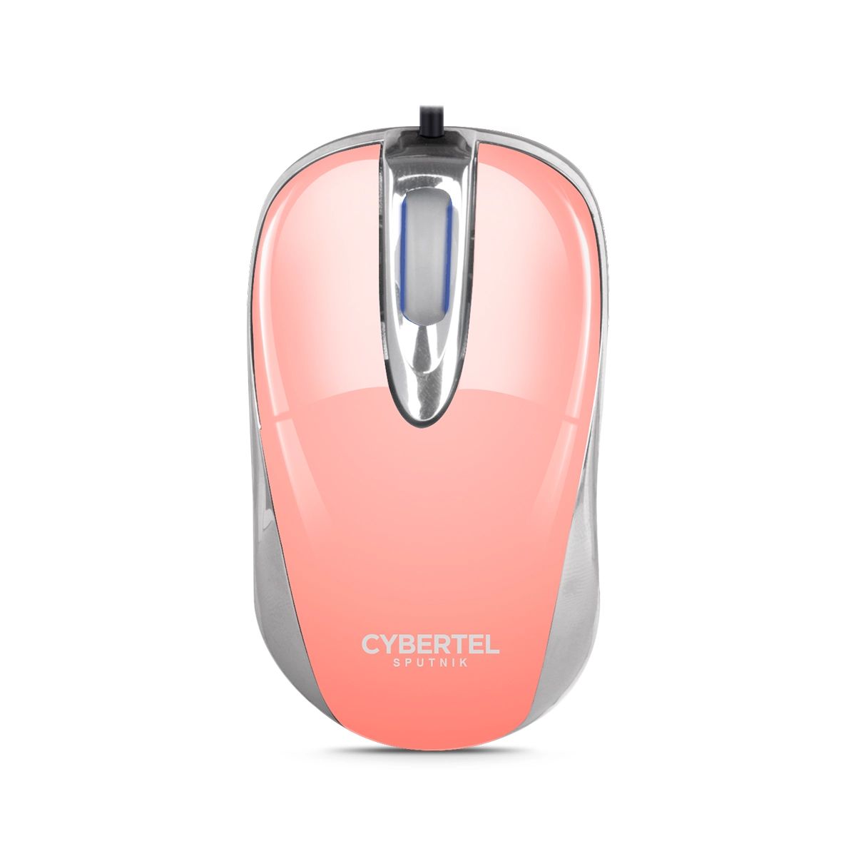 CYBERTEL - Mouse Oficina Retráctil1000DPI Rosado Cybertel Sputnik CYB M204s