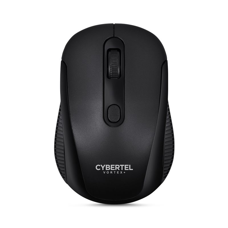 CYBERTEL - Mouse Oficina Inalámbrico1600DPI Negro Cybertel Vortex + CYB M317