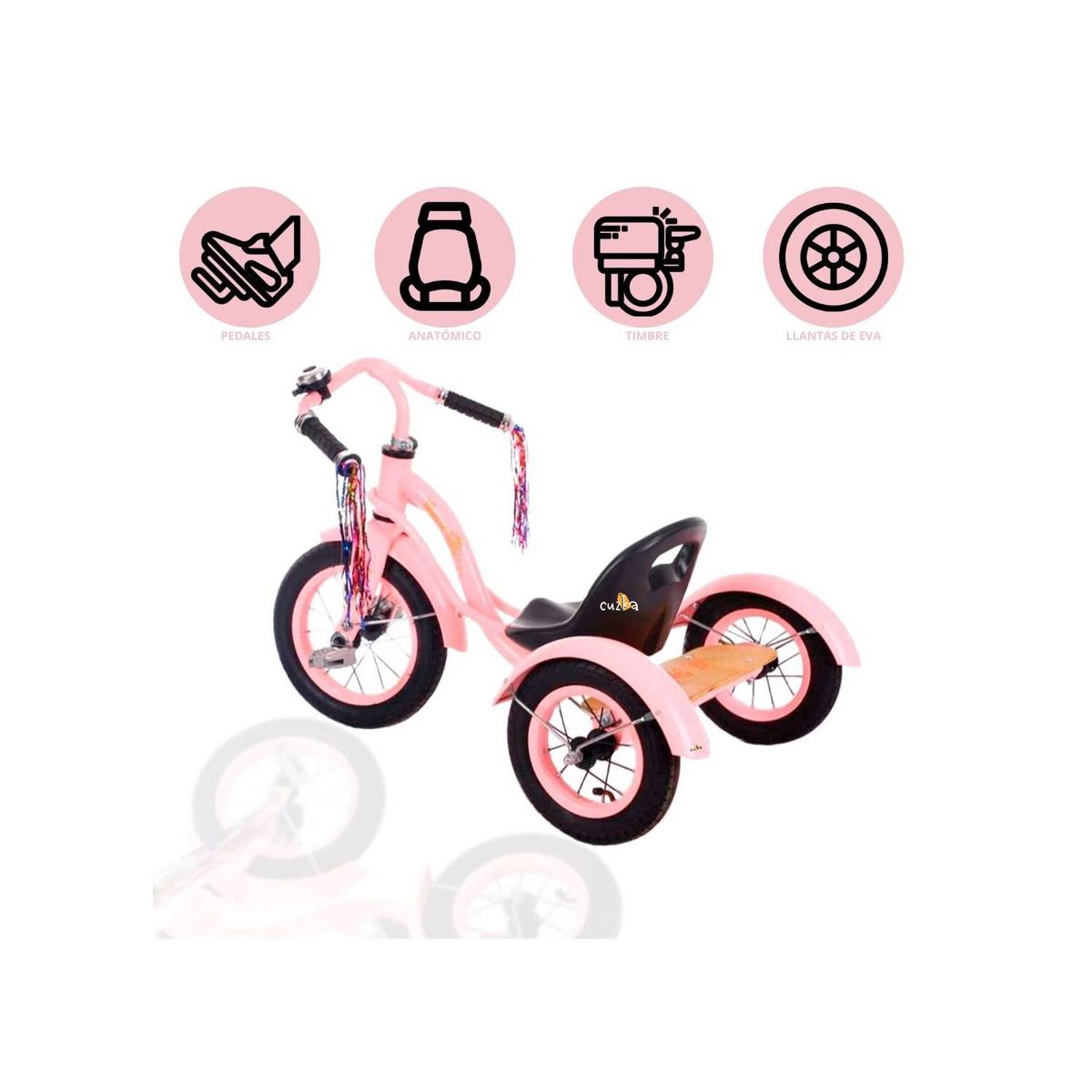 DOUX BEBE - Triciclo Chavo DOUX BEBE «CURVA» Pink