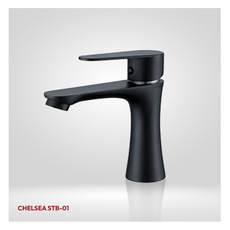 STONE - LLAVE PLAVATORIO MINIMALISTA CHELSEA STB-01 BLACK STONE
