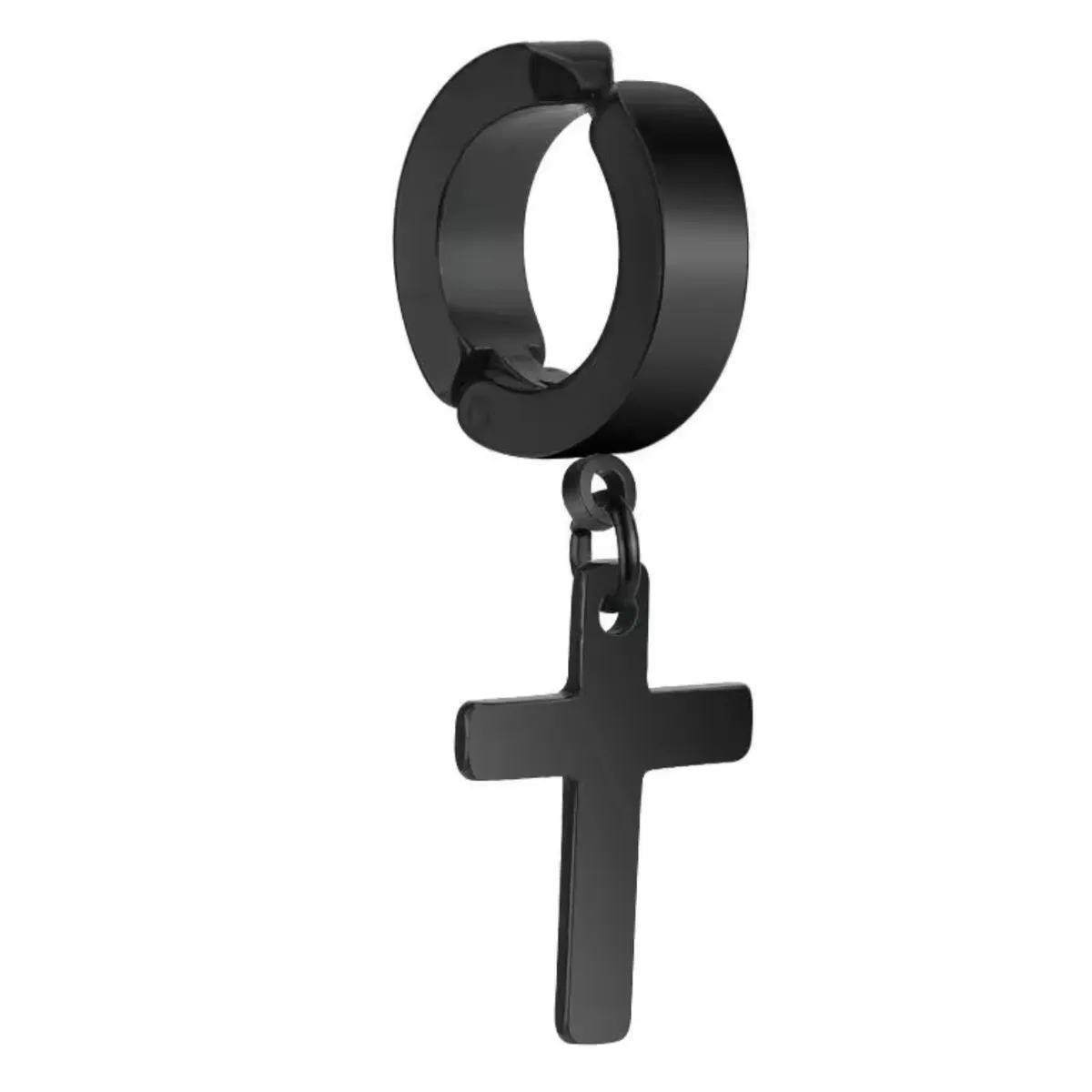 GENERICO - Arete a Presión para sin hueco hombre Titanio