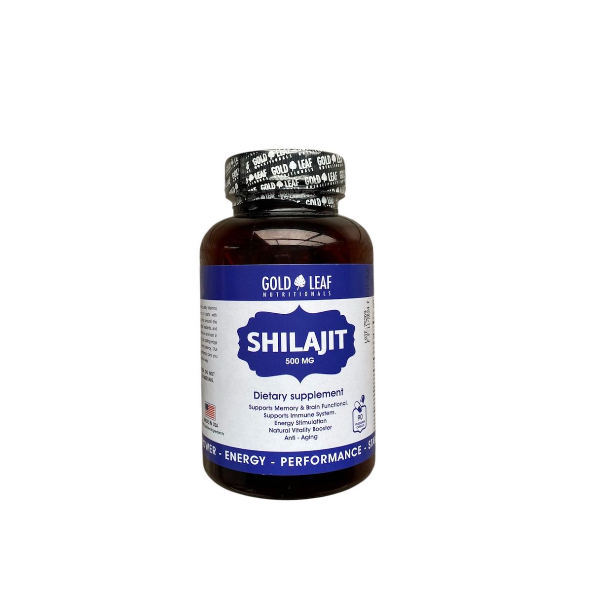 GENERICO - Shilajit de Gold Leaf de 500mg - 90 capsulas